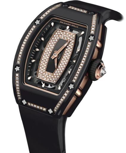 Replica Richard Mille RM 07-01 Gem-Set Black Ceramic Watch